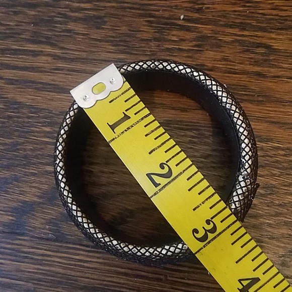 90's Sparkly Chunky Bangle Bracelet - Picture 2 of 2